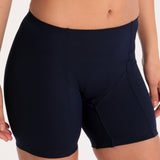 Halocline Womens Sport Swim Shorts Longer Leg - Navy