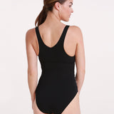 Halocline Leopard Panel V Back Swimsuit