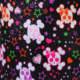 Halocline Girls Cute Skulls Sparkle Swimsuit