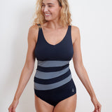 New Iris Longer Length Swimsuit - Midnight and Steel