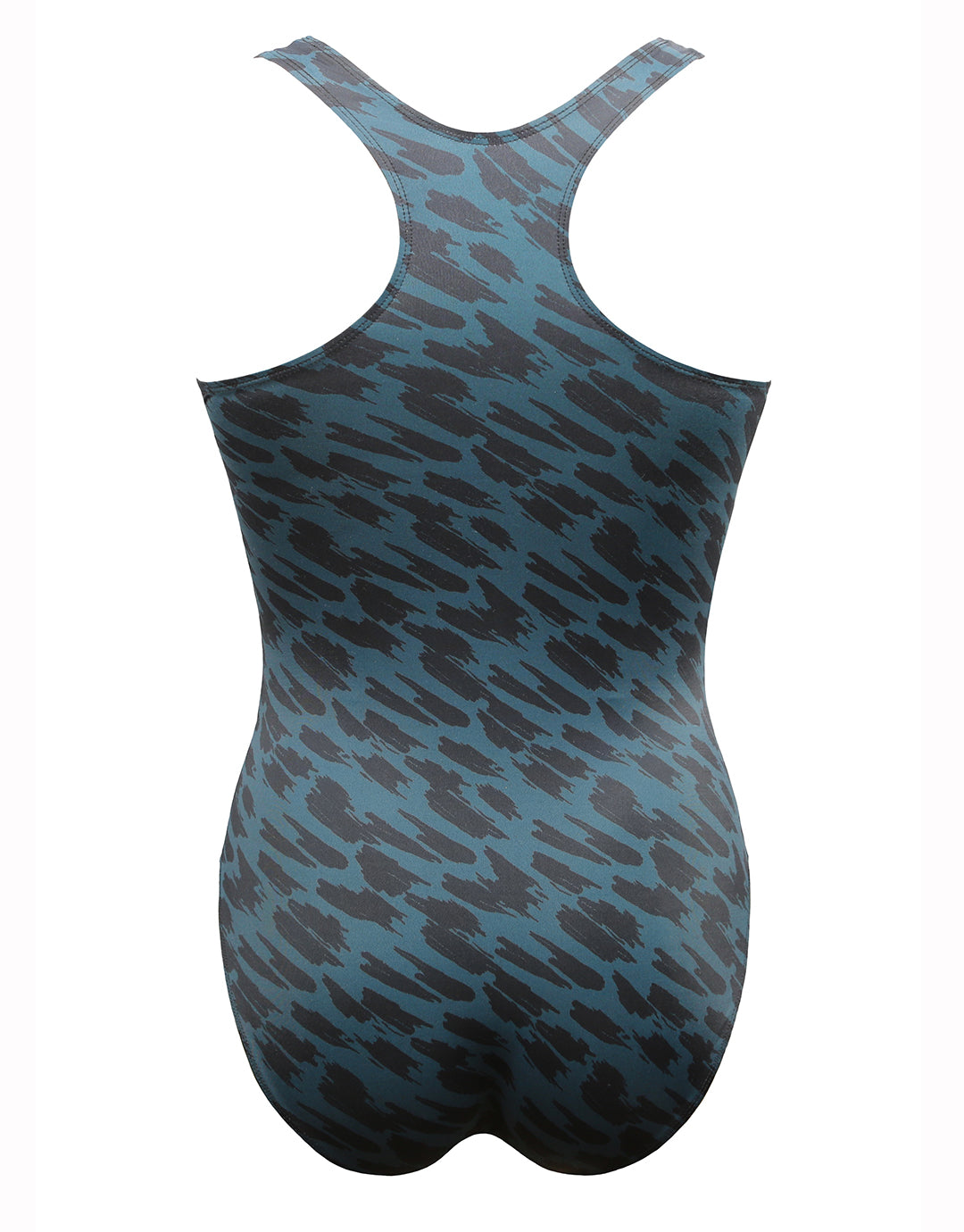 Cassie Longer Length Racer Back Swimsuit - Storm