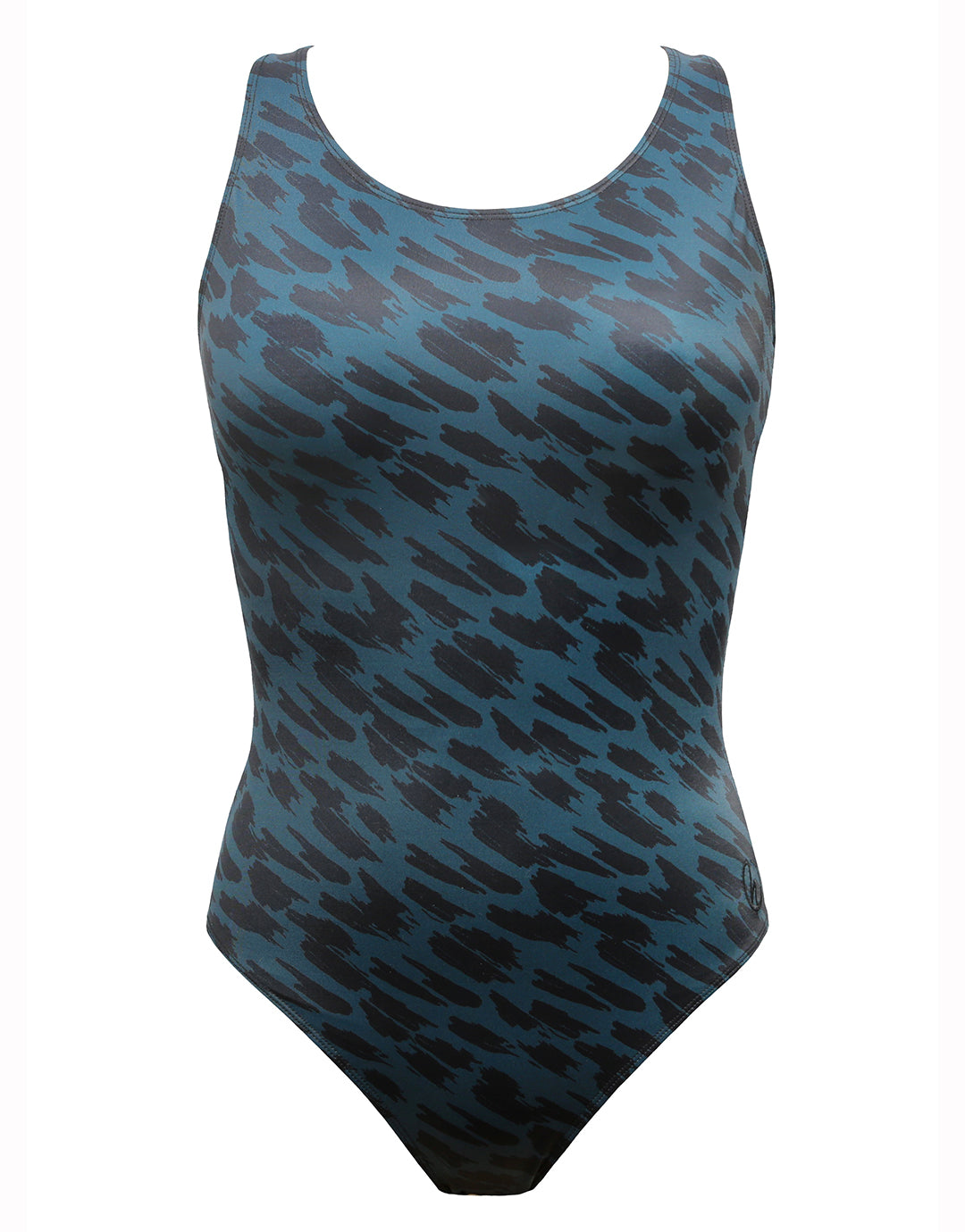 Cassie Longer Length Racer Back Swimsuit - Storm