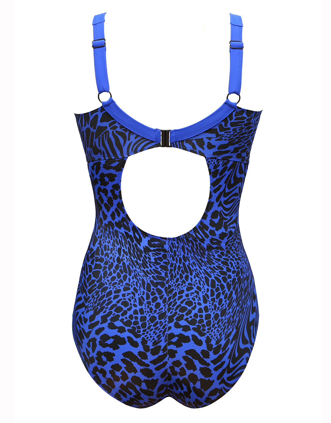 Stella Longer Length Clipback Swimsuit - Blue Savannah