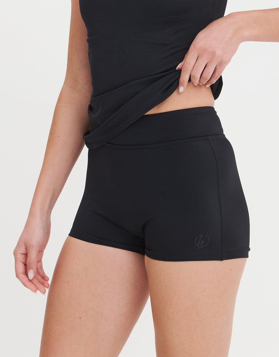 Womens Swim Shorts - Black