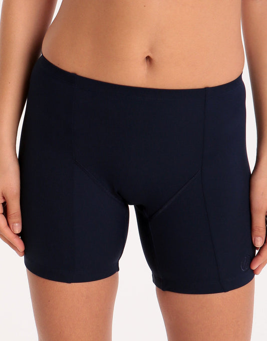 Halocline Womens Sport Swim Shorts Longer Leg - Navy