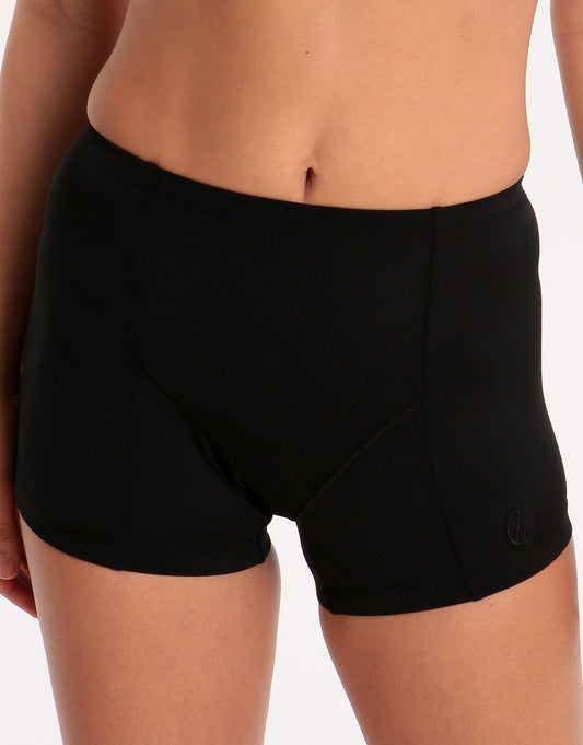 Halocline Womens Sport Swim Shorts - Black