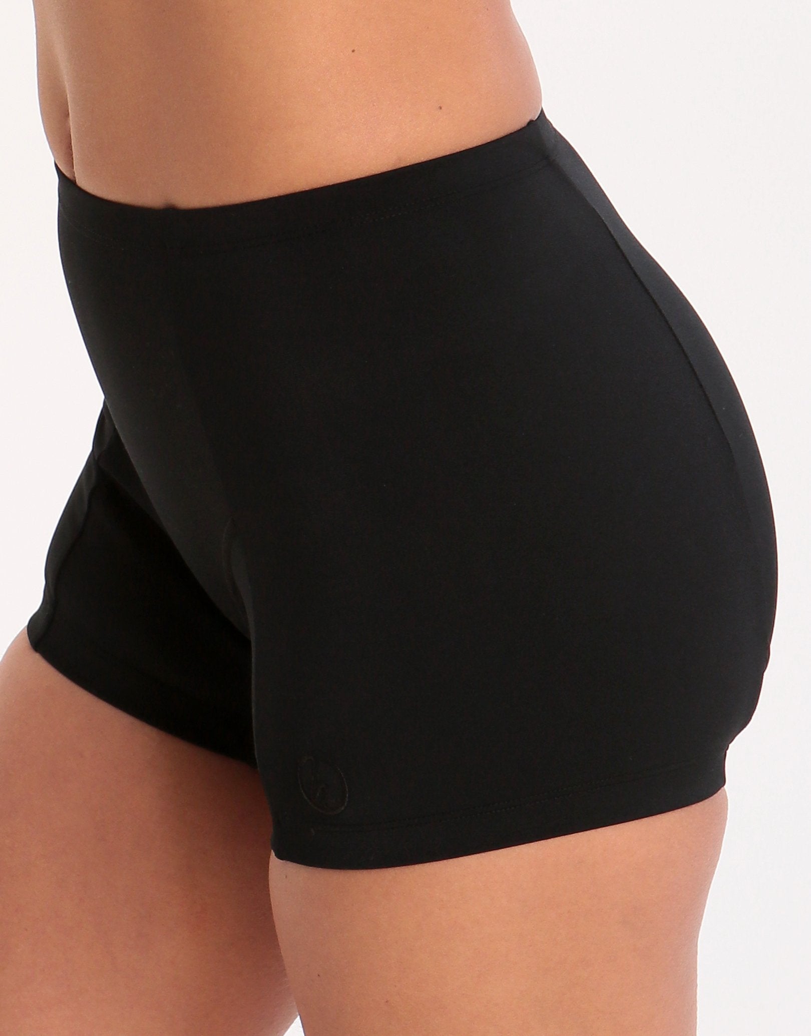 Halocline Womens Sport Swim Shorts - Black
