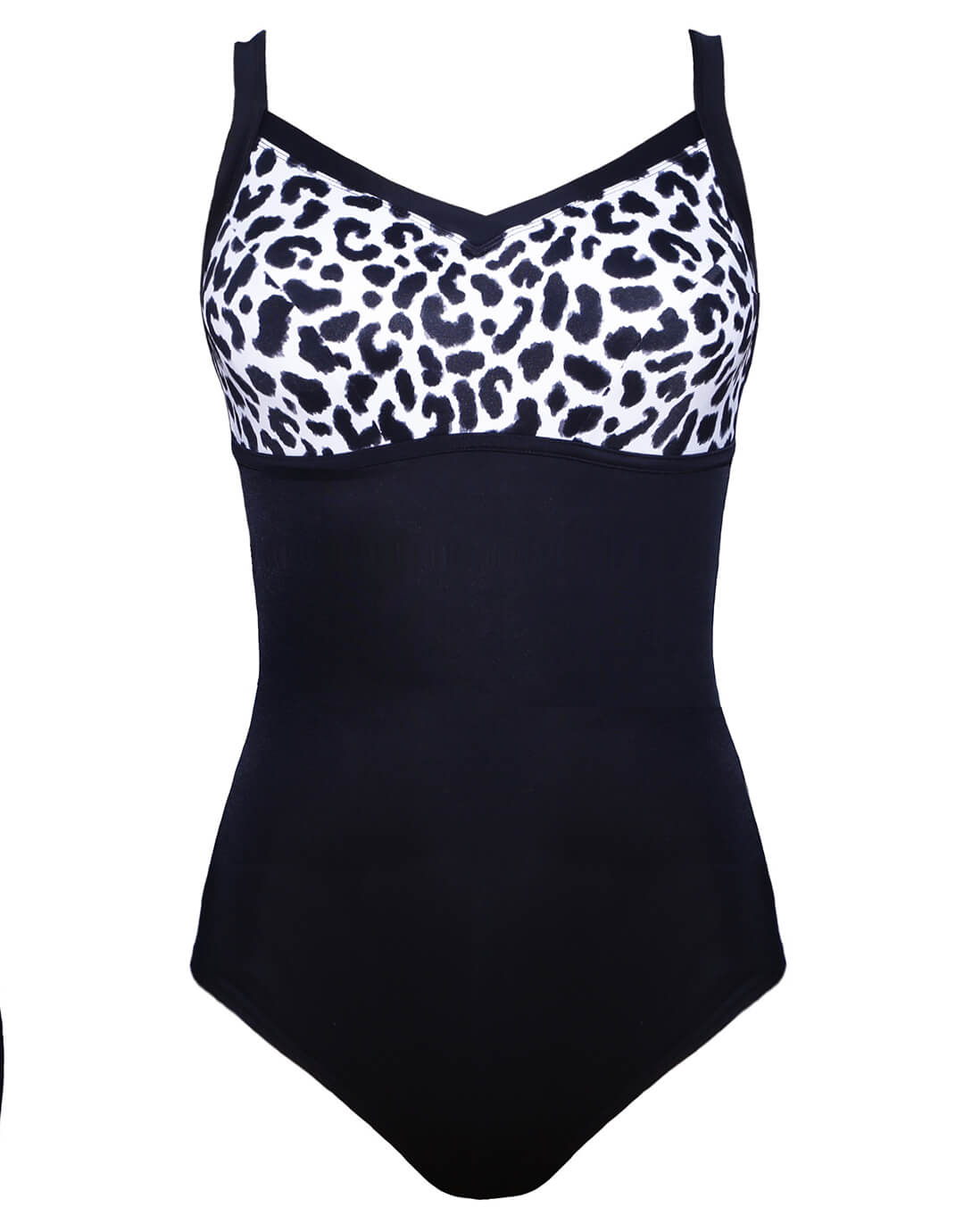 Nancy Longer Length Swimsuit - Leopard