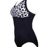 Nancy Longer Length Swimsuit - Leopard