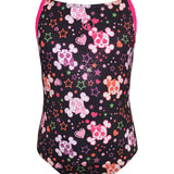 Halocline Girls Cute Skulls Sparkle Swimsuit