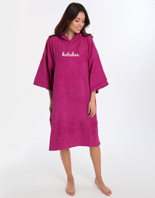 Halocline Adult Towel Robe - Fuchsia