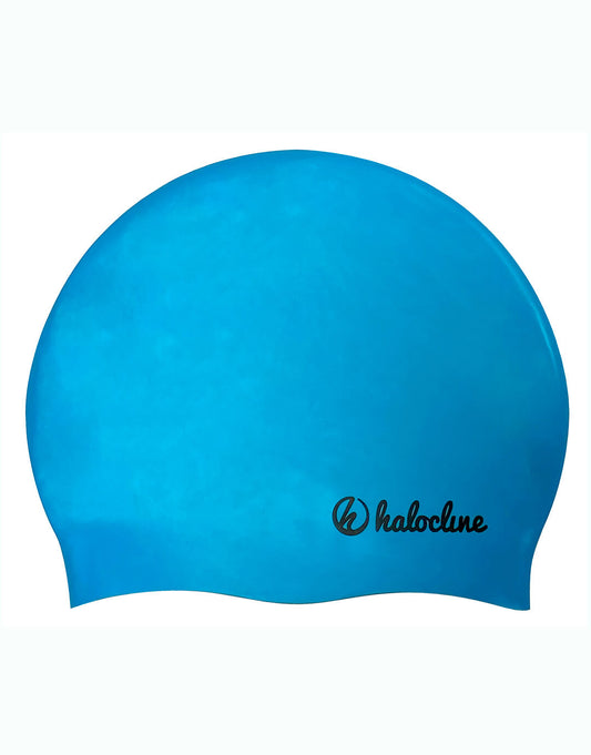 Long Hair Swim Cap - Sky Blue
