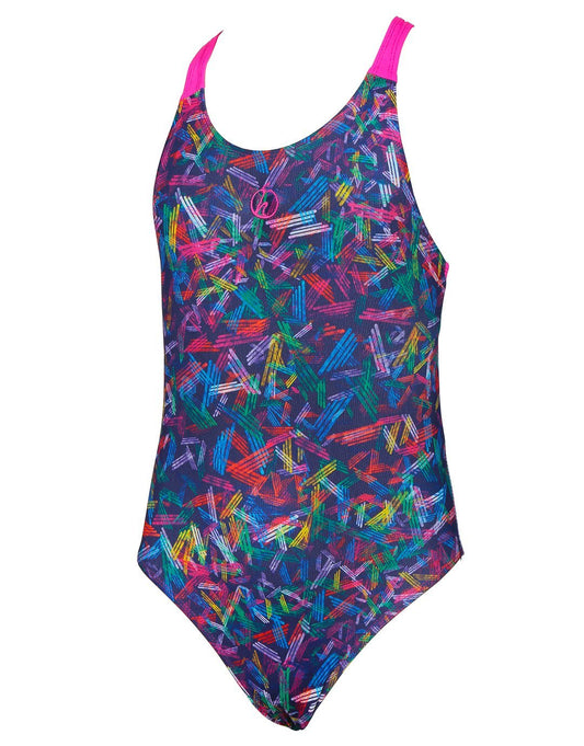 Halocline Girls Kaleidoscopic Swimsuit