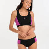 Halocline Sport Racer Two Piece - Black and Violet