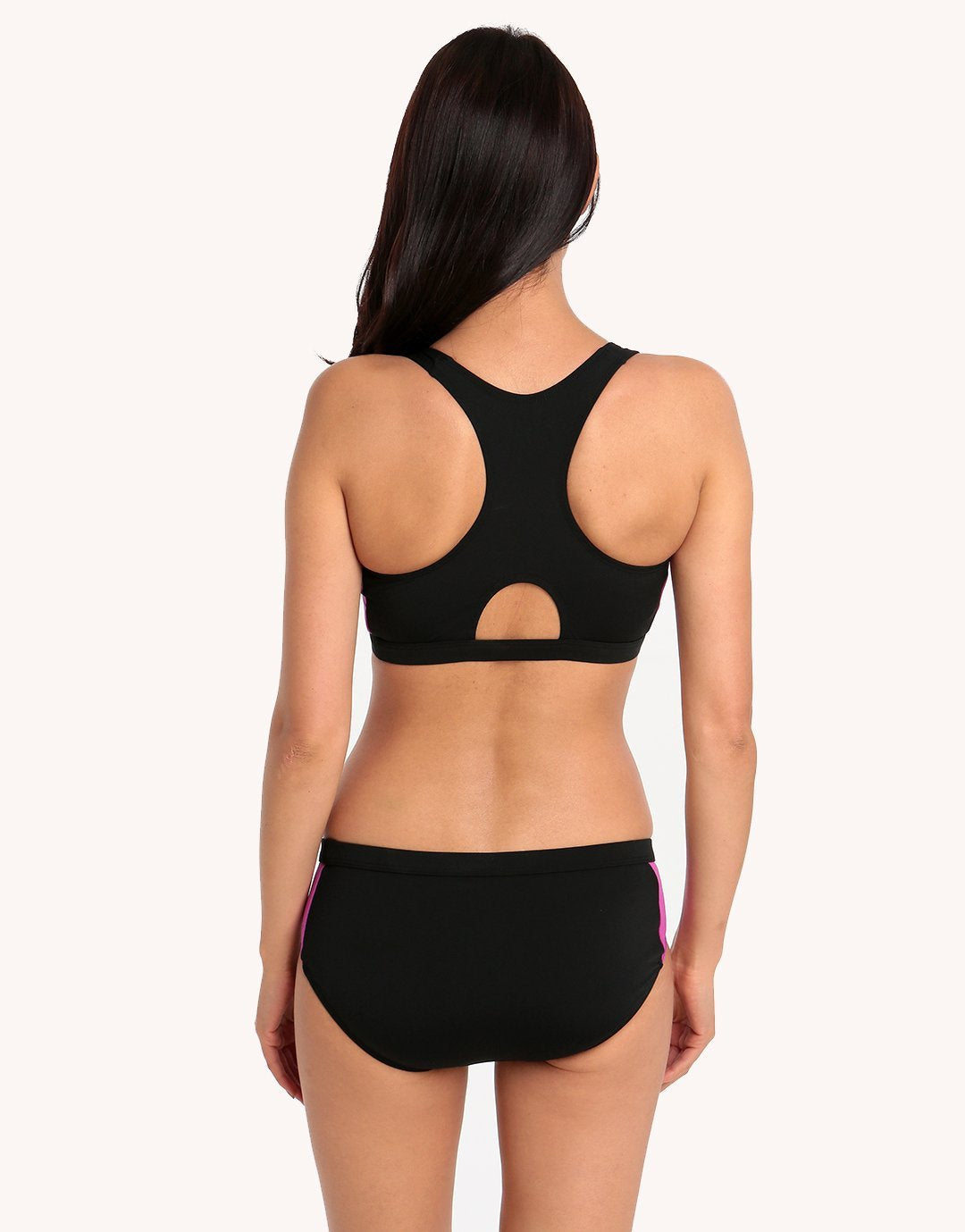 Halocline Sport Racer Two Piece - Black and Violet
