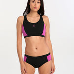 Halocline Sport Racer Two Piece - Black and Violet