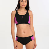 Halocline Sport Racer Two Piece - Black and Violet