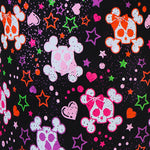 Halocline Girls Cute Skulls Sparkle Swimsuit